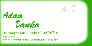 adam danko business card